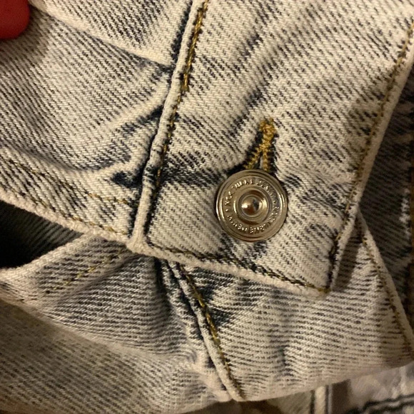 Nocturne Studded acid wash Denim Jacket size small-medium - Picture 9 of 11